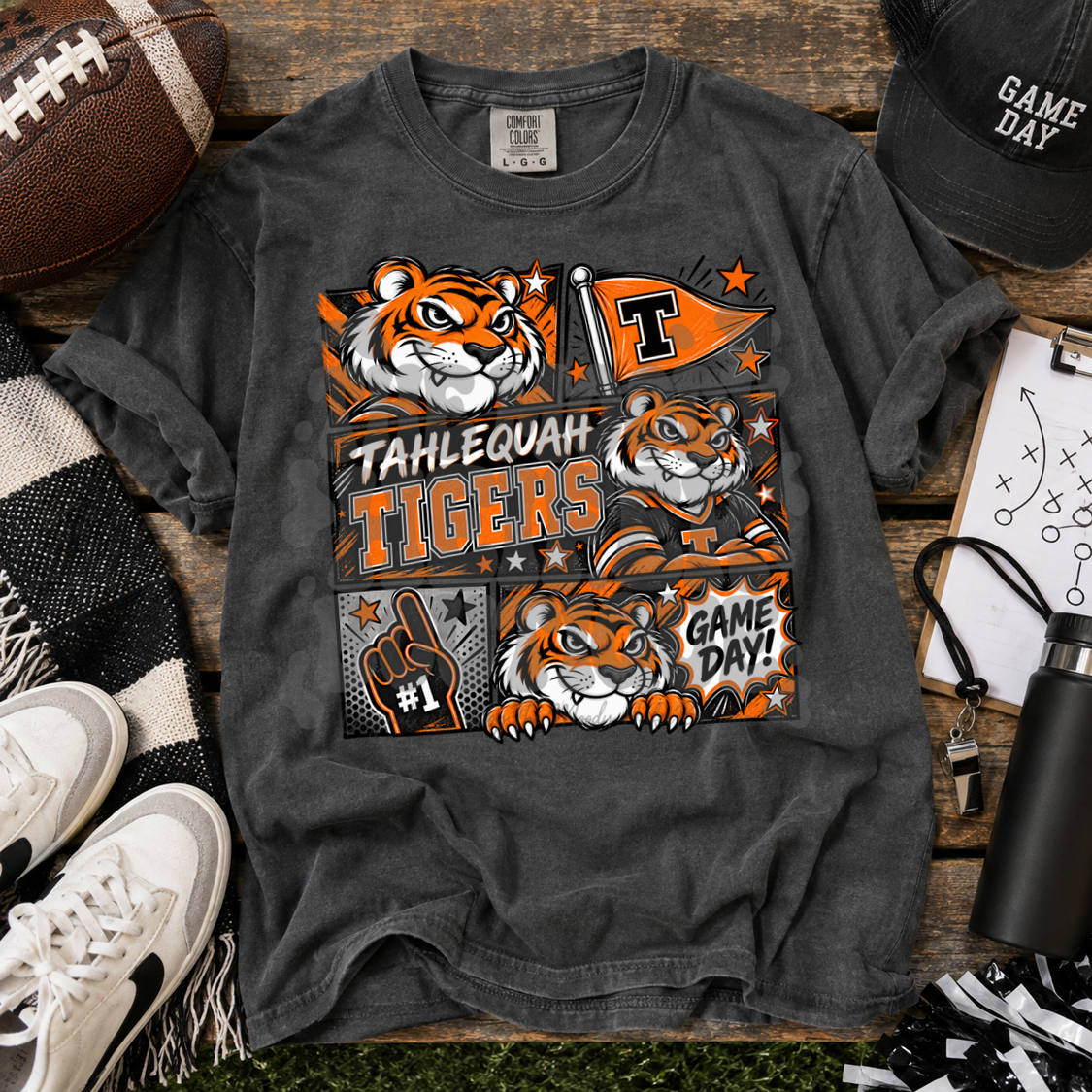 Tahlequah Tigers Gameday Collage Shirt
