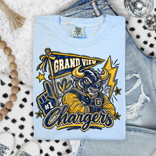 Grandview Chargers Letterman Shirt
