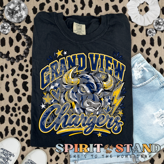 Grandview Chargers Doodle Shirt
